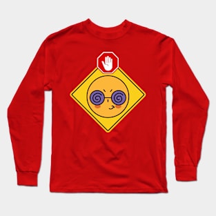 Alert Warning Facial Emoji Expressions #21 Long Sleeve T-Shirt